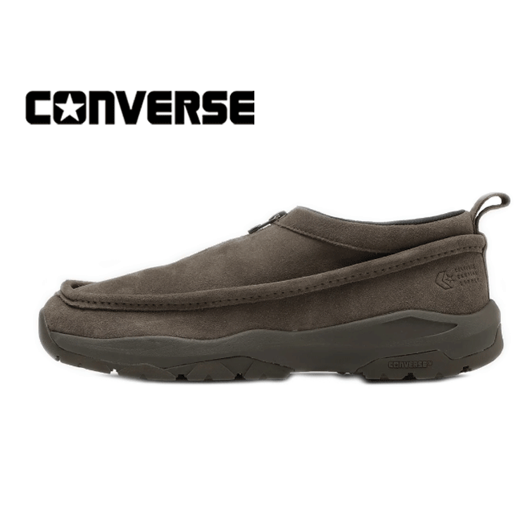 CONVERSE CHEVRON&STAR CAMPING SUPPLY CFT CP(コンバース シェブロン＆スター キャンピング サプライ CFT CP)ダークトープ 【メンズ】アウトドアスペックを搭載 モカシンシューズ センタージップ アウトドア仕様 耐久性 スエード 正規代理店