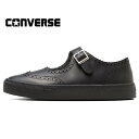 CONVERSE ALL STAR COUPE EPAIS MARYJANE AK OX(コンバースオールスタークップ エペメリージェーン AK OX)BLACK ブラックコラボレーションモデル スタイリスト小林新氏コラボ オックスフォード ウイングチップ レザーシューズ