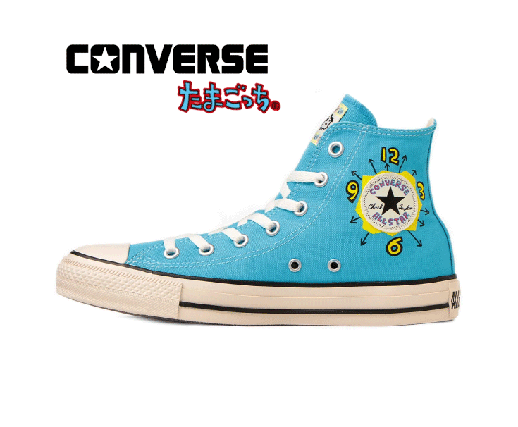 CONVERSE ALL STAR TAMAGOTCHI HI (コンバース オールスター タマゴッチ HI)1SD756 BLUE ブルー【メンズ】【レディース】 「POP-UP JAPAN」 90年代「たまごっち」とコラボレーション ポップなデザイン アンクルパッチ オリジナルカートン 正規代理店