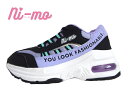 楽天My　shoesmoonstar（ムーンスター）ni-mo（ニーモ）J077 PURPLE パープル【2023SS】【春夏新作】キッズスニーカー ジュニアスニーカー スタイルアップスニーカー 足元キラかわメイク 厚底ソールスニーカー 抗菌防臭 女の子スニーカー Cawaii Plus 可愛いスニーカー