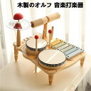 【翌日発送】木製オルフ楽器 子供用打楽器 セット ベビーパーカッション 手拍子 子ども向け 音楽教育 知育玩具 手先・耳・目の協調性(3)