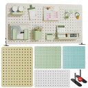 有孔ボード パンチングボード マグネットボード 卓上ボード 自立 デスクボード 有孔 ペグボード 壁掛け 卓上 デスク 収納 棚 ペン立て フック 磁石対応 キ...