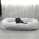 ペットベッド 大型犬用ベッド ドッグ グレー 猫ベッド 犬ベッド マット 人間兼用ドッグベッド ペットクッション 犬用 5XL 猫用 もこもこ ふんわり 暖かい 防寒 可愛い ペット用品 室内用 ペットソファー 滑り止め 寒さ対策 取り外し可能