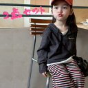 【前売り】2025新型韓国版セットかわいいアルファベットの偽2枚のフード付き衛衣女性の赤ちゃんにぴったりのストライプパンツ2枚セットが送料無料