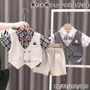 男の子 スーツ セット 子供服 キッズ シャツ ショートパンツ 80cm 90cm 100cm 110cm 重ね着風 お出かけ フォーマル 半袖 通園 通学入学式 発表会 入園式 誕生日 食事会 記念撮影 お食い初め 初節句 お祝い お宮参り 100日祝い 結婚式 七五三