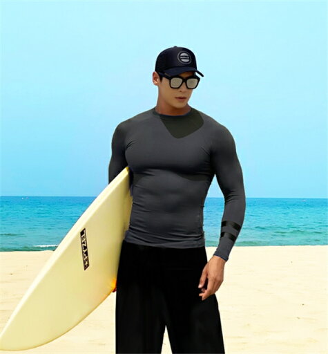 水着 メンズ 上下セット 2点セット 水泳パンツ 短パン フィットネス 水陸両用 日焼け止め 速乾 体型カバー 大人 おしゃれ 体型カバー水着 ブラック 無地 海 夏 人気色 練習用