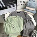 子供服 上下セット 上着 ズボン 4color 簡単 スウェット スポーツウェア 柔軟 半袖 夏季 キッズ服 男の子 ゆったりサイズ 子供 通園 通学 ギフト ...