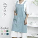 エプロン かわいい 可愛い 保育士 6color カフェ おしゃれ 料理教室 北欧 無地 レディース 大人 ナチュラル エプロン 無地ナチュラルなエプロン
