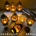 イルミネーションライト ハロウィーン オーナメント 飾り 部屋 電池式 照明 インテリアライト 照明器具 装飾 LEDストリングライト 通販 LED 屋外 室内 アウトドア 3点セット 4種類 カボチャ