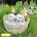 送料無料 植木鉢 多肉植物鉢 ウサギの植木鉢 ミニ 鉢 可愛い 動物 おしゃれ サボテン 多肉 苔 箱庭 多肉植物 寄せ植え 置物 装飾用 装飾 インテリア か...