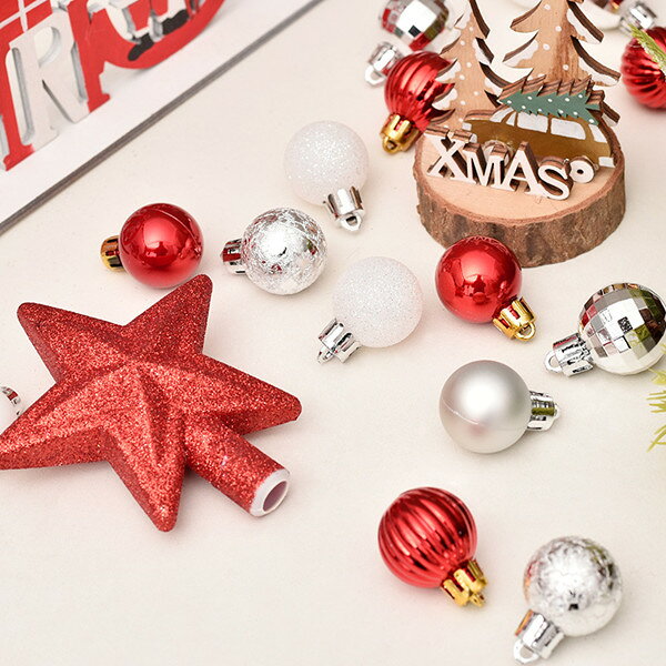 4starの送料無料 クリスマス オーナメント 室内 屋外 庭 家 庭飾り 星 クリスマスオーナメント 30個セット 飾り ツリートップ ボール ツリー ボール 北欧 おしゃれ ミニ 装飾 飾り 豪華 大き目 ホテル オフィス｜アングル2