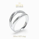 オーダーメイド MUZE JEWELRY リング SV925 シルバー リング 太め 2連 プラチナ仕上げ オーダーメイド シンプル リング ウェーブ シルバーリング ワンポイント 刻印 名入れ 指輪 made in japan ファッションリング シルバー925 ジュエリー プレゼント 指輪 sterling silver 925 オシャレ