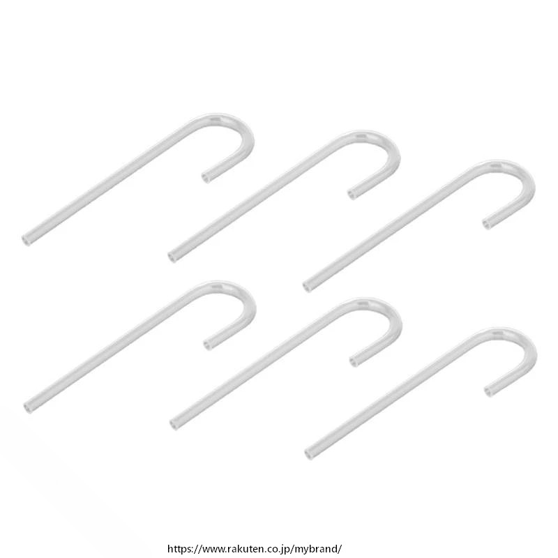 防災用 アクリルU字管 透明素材 実験用品 配管パーツ 6個セット DIY対応 高 見やすい構造 工作材料 研究用途 キャンプ用品 修繕
