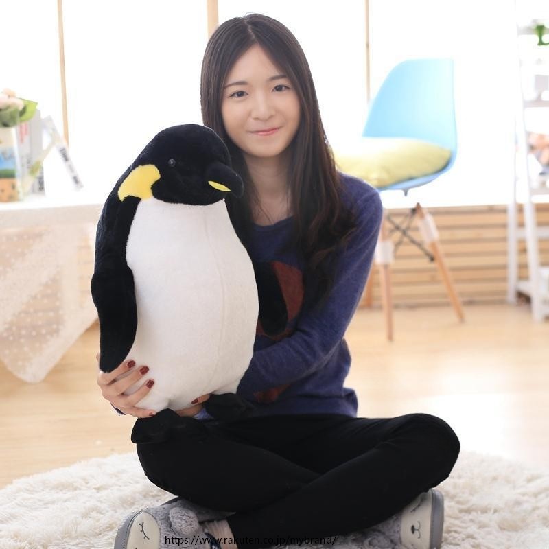 ダンス衣装 ペンギン リアル ぬいぐるみ 可愛い 抱き枕 クッション おもちゃ ふわふわ インテリア プレゼント 80cm 大きい 癒し かわいい おしゃれ ギフト 子供 大人 贈り物 動物 キャラクター 見せる収納