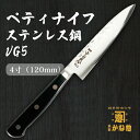 【創業150年】日本製 ペティナイフ ステンレス鋼 VG5 ペティナイフ12cm 鎚目仕様 ペティナイフ包丁 鋼 4寸(120mm)サビにくい包丁 家庭用 業務...
