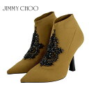 ジミーチュウ Jimmy Choo ショートブーツ ビジュー ソックスブーツ 送料無料