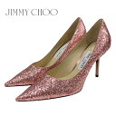 ジミーチュウ 未使用 ジミーチュウ JIMMY CHOO LOVE 85 パンプス パーティーシューズ 靴 シューズ メタルヒール グリッター ピンク ギフト プレゼント 送料無料