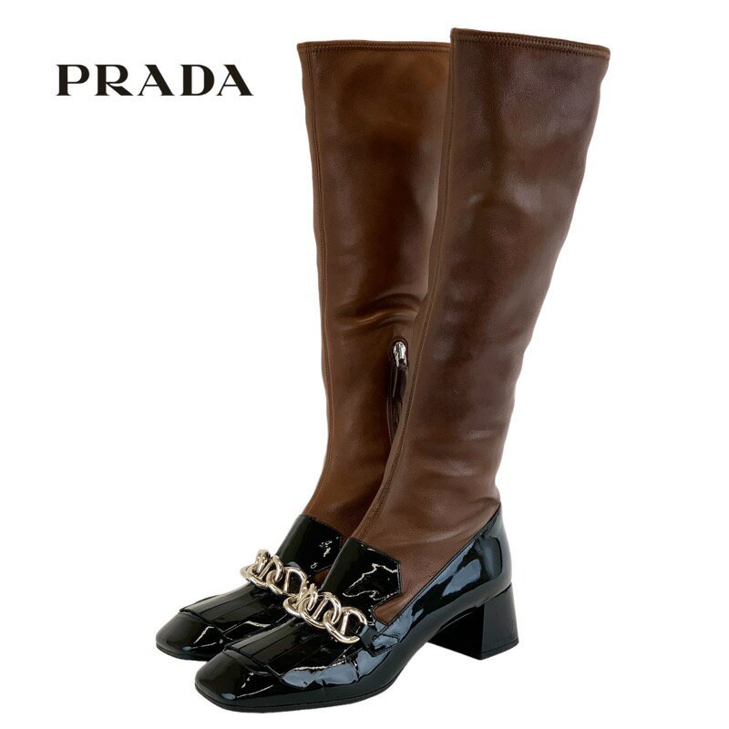プラダ PRADA ブーツ ロングブーツ 靴