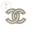 シャネル CHANEL ブローチ コサージュ ゴールド ココマーク ラインストーン(4)