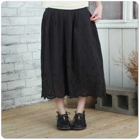 【完売御礼】半袖 刺繍レース コットン チュニック ワンピース【4755】