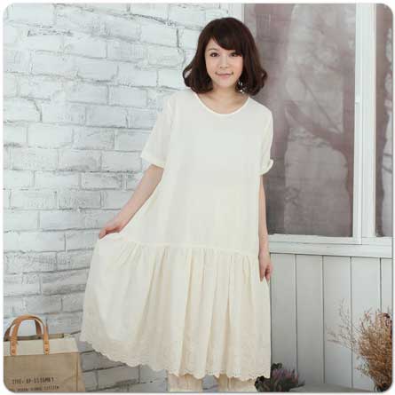 【完売御礼】ノースリーブ 刺繍レース コットン ブラウス【4788】