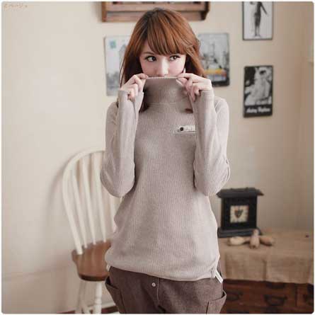 【完売御礼】ファー付き ウール ニット 2way ポンチョ【5570】