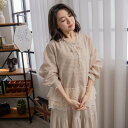 可憐さと上品さを纏う、大人のフェミニンスタイルの完成【 コットン100% 綿100% 】【 ベージュ ベイジ 肌色 】全3色上代\4,980 (税別)