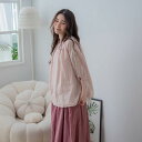 さりげないレースの華やぎと柔らかなピンクが心を躍らせる、毎日に贅沢をひとさじ【 リネン100% 麻100% 】【 ピンク 桃色 】全4色上代\8,680 (税別)