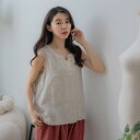 品格と洗いやすさを兼ね備えた、顔周りをすっきり見せる夏の必須アイテム【 リネン100% 麻100% 】【 ベージュ ベイジ 肌色 】全2色上代\6,980 (税別)