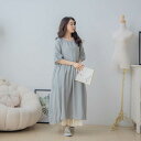 大人の落ち着きを引き立てるクラシックな装飾、透け感と優しさが際立つスタイルをあなたに【 リネン100% 麻100% 】【 ブルー 青色 】全3色上代\10,880 (税別)