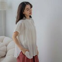 日常に寄り添う飽きのこないシンプルデザイン、どんなカラーとも相性抜群の一着【 リネン100% 麻100% 】【 オフホワイト 白色 】全1色上代\5,580 (税別)