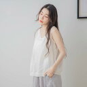 年中使える着回し力で、日常をもっと自由に楽しみ、スタイルの幅を広げる喜びを【 リネン100% 麻100% 】【 オフホワイト 白色 】全3色上代\5,580 (税別)