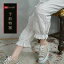 ペチパンツ「 お洒落欲 掻き立てる 」防寒もできる欲張り8分丈 サルエル インナー ペチコートパンツ【 コットン100% 綿100% 】【 オフホワイト 白色 】全4色】 4,999円