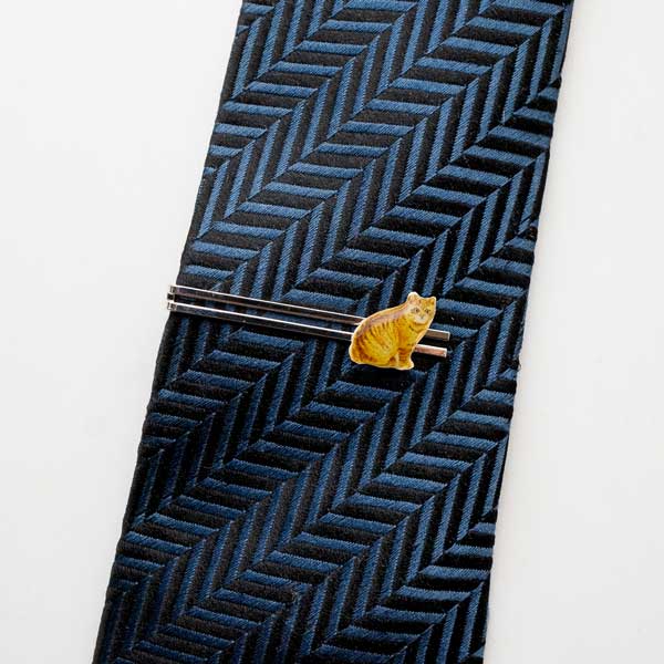 リュネット茶トラ猫ぷくぷくネクタイ...