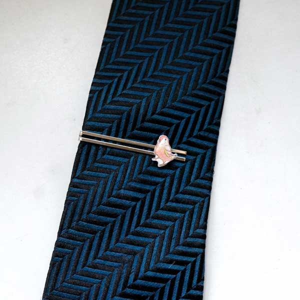 リュネット アキクサインコ ぷくぷく ネクタイピン 手乗り小鳥 インコ