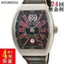 【最大3万円割引クーポン数量限定 5/3まで】 フランクミュラー FRANCK MULLER ヴァンガード ライジングサン メルセデスベンツ V41SCDTRSUN 国内正規 黒 赤 限定 メンズ 腕時計自動巻き ブラック 【中古】