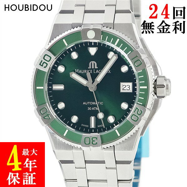 モーリスラクロア Maurice Lacroix アイコン ベンチュラー 38mm AI6057-SSL5F-630-D 未使用 夜光インデックス デイト メンズ 腕時計自動巻き グリーン 【中古】