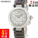 \3%OFFセール 最大3万円割引クーポン/ カルティエ Cartier パシャ クラシック 32mm WJ111156 K18WG無垢 純正ダイヤ ギヨシェ ボーイズ メンズ レディース 腕時計自動巻き シルバー 【中古】