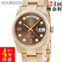 \最大4万円割引クーポン 数量限定/ ロレックス ROLEX デイデイト 118235FA ランダム番 K18RG無垢 純正ダイヤ 純正ルビー オイスターブレス...