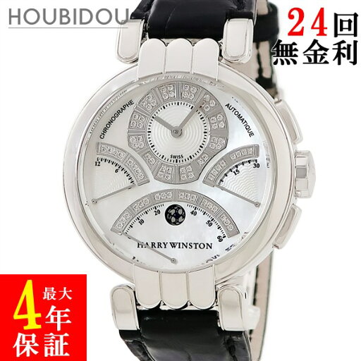 ハリーウィンストン Harry Winston プルミエール エキセンター トリレトロ 200-MCRA39W K18WG無垢 純正ダイヤ メンズ 腕時計自動巻き シルバー 【中古】 ハリーウィンストン Harry Winston プルミエール エキセンター トリレトロ 200-MCRA39W K18WG無垢 純正ダイヤ メンズ 腕時計自動巻き シルバー 【中古】