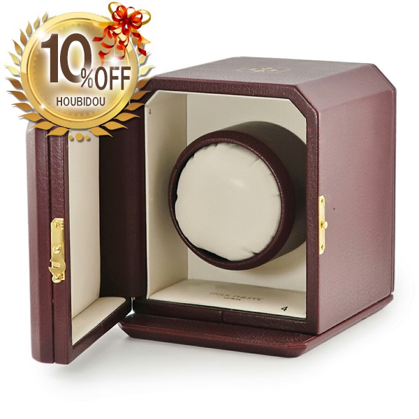 ＼10%OFFセール／ パテックフィリップ PATEK PHILIPPE ワインディングマシーン SCATOLA del TEMPO ウォッチワインダー ボックス 電池式 腕時計クオーツ 【中古】