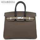 \最大3万円割引クーポン数量限定5/1-5/3/ エルメス HERMES ハンドバッグ バーキン25 トリコロール ヴォーエプソン エコルセ×エトゥープ×ブラッ...