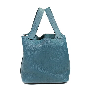 エルメス HERMES ピコタンロックPM ハンドバッグ トリヨンクレマンス コバルト ダークブルー シルバー金具 □P刻印 レディース 【箱】定番 人気 美品 【中古】