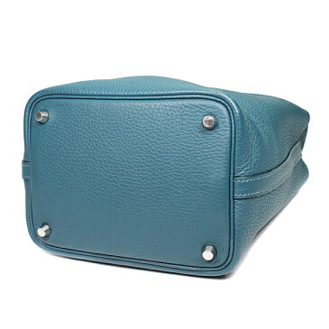 エルメス HERMES ピコタンロックPM ハンドバッグ トリヨンクレマンス コバルト ダークブルー シルバー金具 □P刻印 レディース 【箱】定番 人気 美品 【中古】