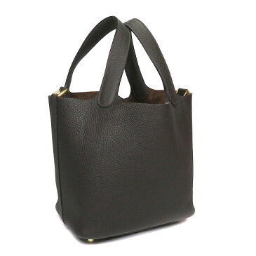 エルメス HERMES ピコタンロックPM ハンドバッグ トリヨンクレマンス エベンヌ バッグ ゴールド金具 D刻印 2019年製 レディース 【箱】定番 人気 美品 【中古】