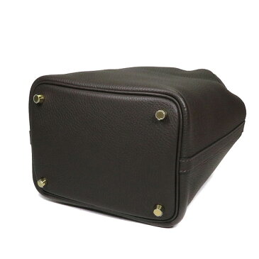 エルメス HERMES ピコタンロックPM ハンドバッグ トリヨンクレマンス エベンヌ バッグ ゴールド金具 D刻印 2019年製 レディース 【箱】定番 人気 美品 【中古】