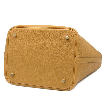 エルメス HERMES ピコタンロックMM ハンドバッグ トリヨンモーリス セサミ 黄土色 ゴールド金具 Y刻印 レディース 【箱】定番 人気 美品 【中古】