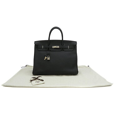エルメス HERMES バーキン40 ハンドバッグ トゴ ブラック 新品 未使用 シルバー金具 Z刻印(2021年製) メンズ 【保存袋】定番 人気 美品 【中古】