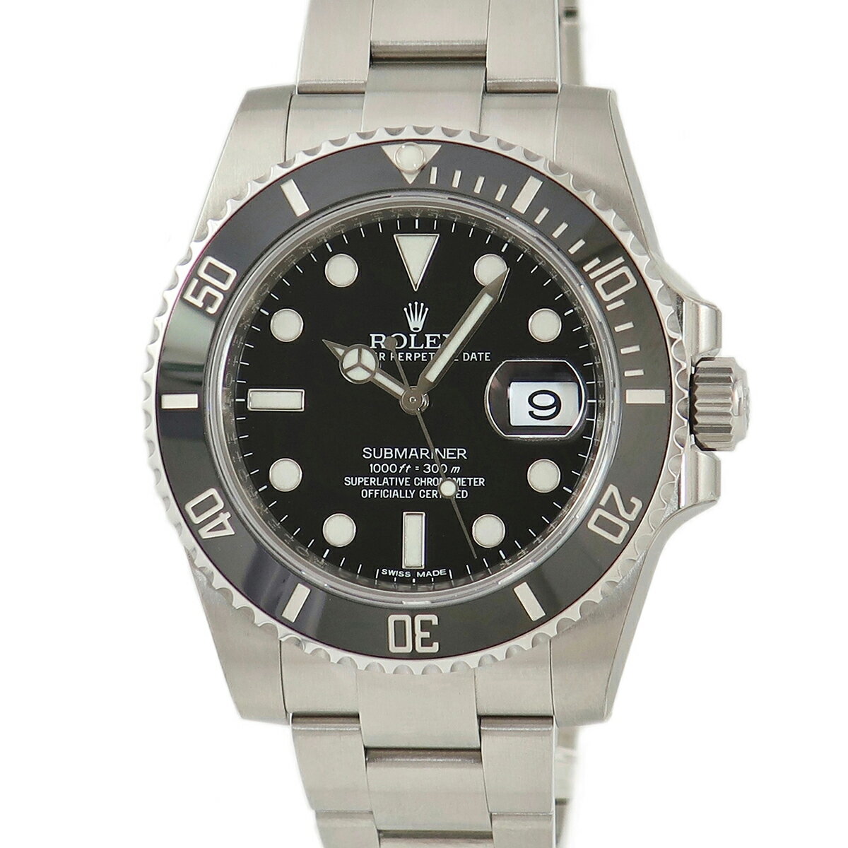 【1%OFF値下げ スーパーセール期間限定】 ロレックス ROLEX サブマリーナー デイト 116610LN 未使用 デッドストック品 ランダム番 黒 ベンツ針 メンズ 腕時計自動巻き ブラック 【中古】