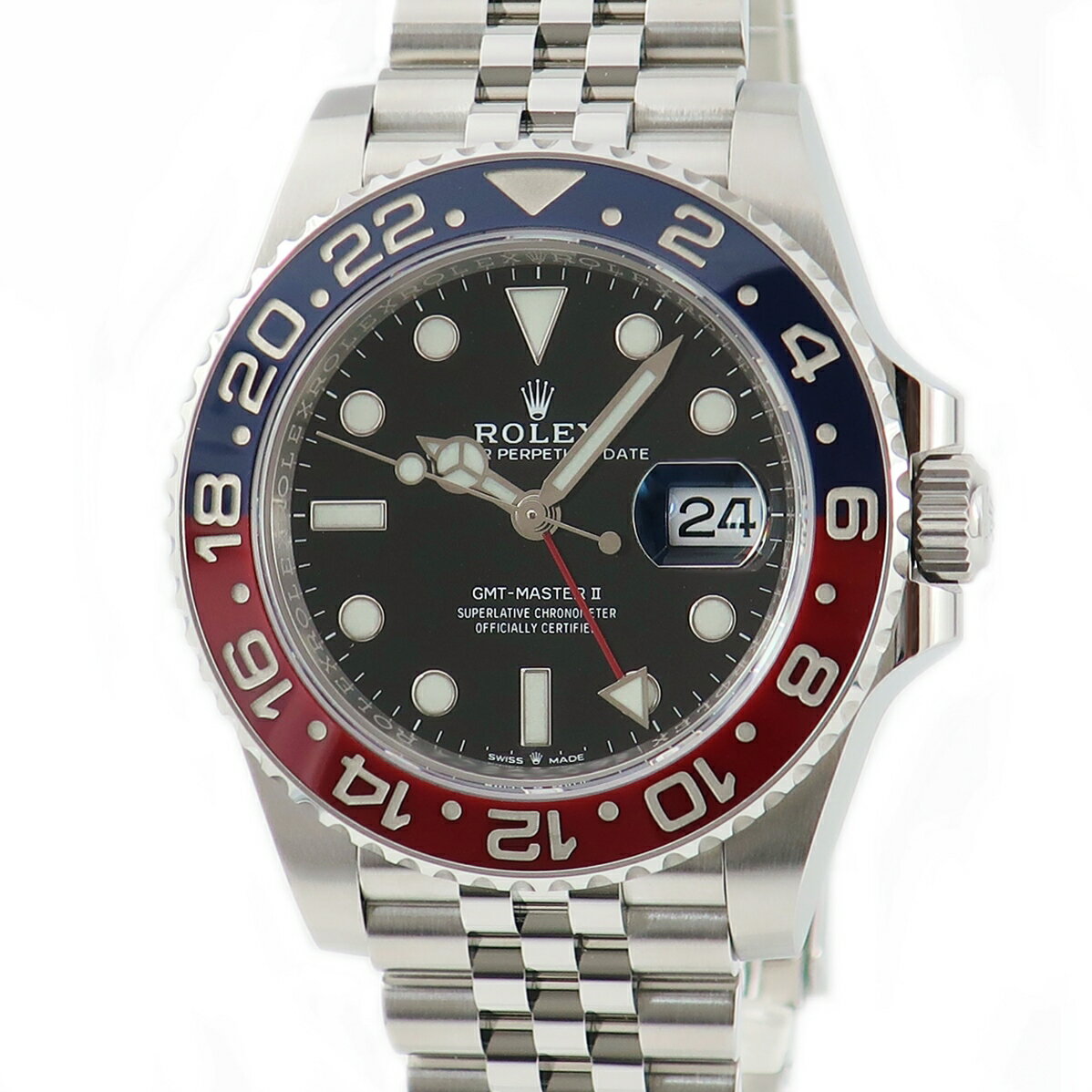 ロレックス ROLEX GMTマスター 126710BLRO ランダム番 赤 青 ペプシ 黒 ベンツ針 メンズ 腕時計自動巻き ブラック 【中古】